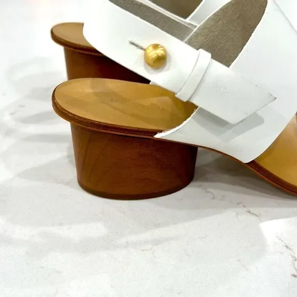 Rag & Bone City Heel Sandal In Bright White Size 7 NEW! - Picture 3 of 10